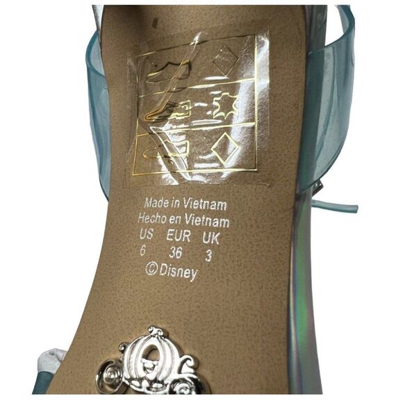 Aldo X Disney Glassslipper Blue Heels Cinderella Collection Princess Ankle Strap - Picture 14 of 16